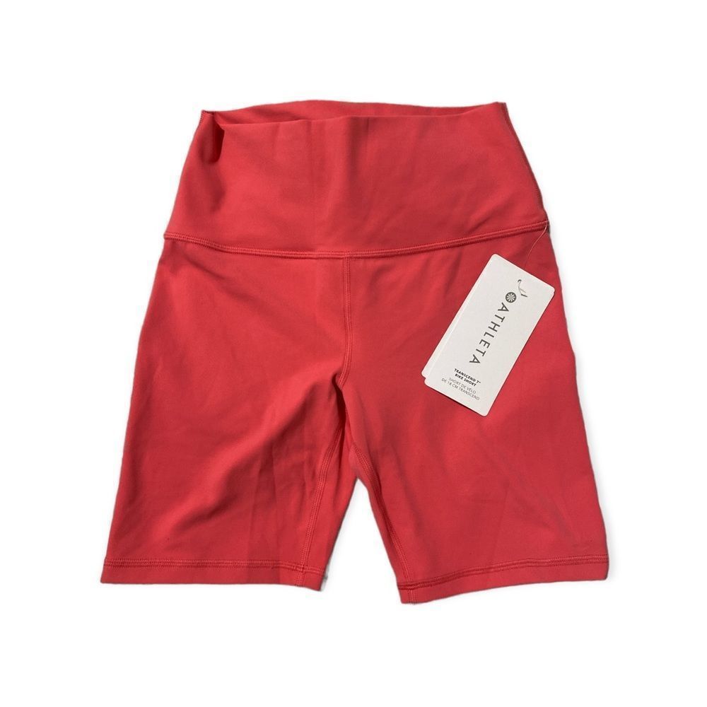 Athleta Transcend 7’’ Bike Shorts NWT Coral Petal Small​